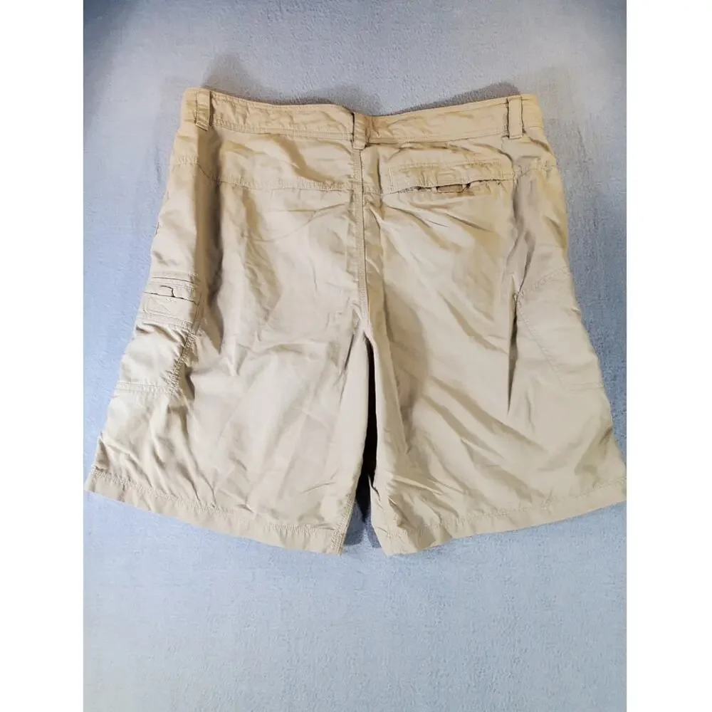 The North Face Mens Cargo Shorts Tan Nylon Hiking Size 40 outdoor, gorpcore